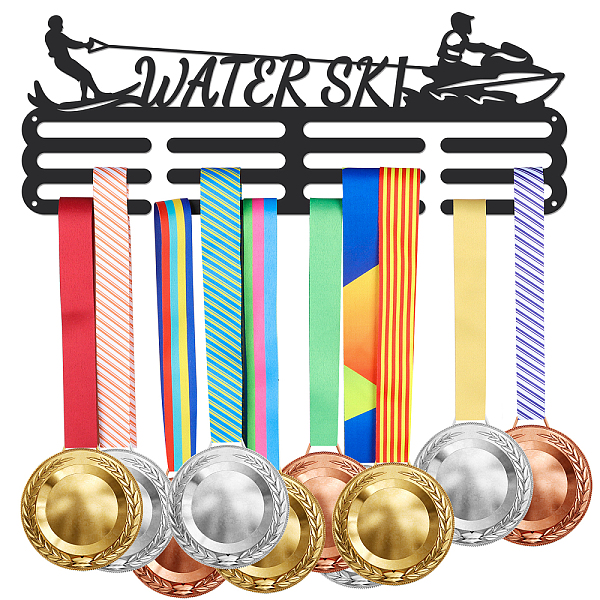 PandaHall Fashion Iron Medal Hanger Holder Display Wall Rack, with Screws, Sports Theme with Word Water Ski, Sports Themed Pattern...
PandaHall Fashion Iron Medal Hanger Holder Display Wall Rack, with Screws, Sports Theme with Word Water Ski, Sports Themed Pattern...