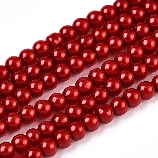 PandaHall Baking Painted Pearlized Glass Pearl Round Bead Strands, Crimson, 4~5mm, Hole: 1mm, about 200~210pcs/strand, 31.4 inch Glass Round..., Pink
PandaHall Baking Painted Pearlized Glass Pearl Round Bead Strands, Crimson, 4~5mm, Hole: 1mm, about 200~210pcs/strand, 31.4 inch Glass Round..., Pink