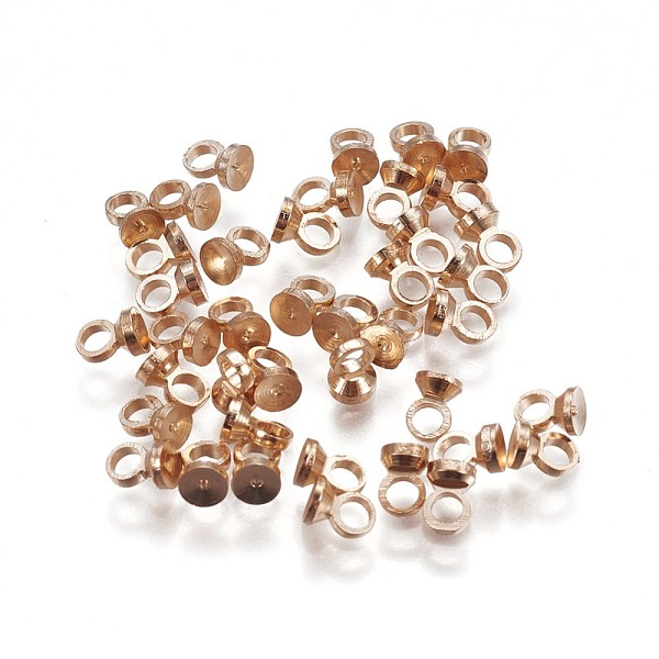 PandaHall Brass Bead Cap Pendant Bails, for Globe Glass Bubble Cover Pendants, Light Gold, 3.5x2.8mm, Hole: 1.4mm Brass
PandaHall Brass Bead Cap Pendant Bails, for Globe Glass Bubble Cover Pendants, Light Gold, 3.5x2.8mm, Hole: 1.4mm Brass