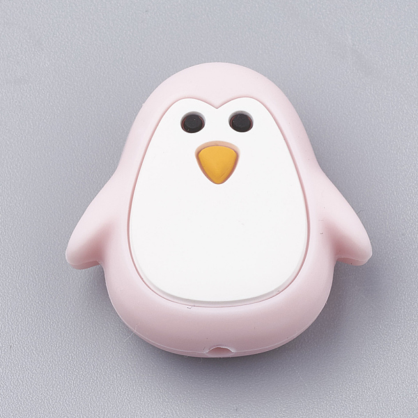 PandaHall Food Grade Eco-Friendly Silicone Beads, Chewing Beads For Teethers, DIY Nursing Necklaces Making, Penguin, Pink, 25x24x11mm, Hole...
PandaHall Food Grade Eco-Friendly Silicone Beads, Chewing Beads For Teethers, DIY Nursing Necklaces Making, Penguin, Pink, 25x24x11mm, Hole...