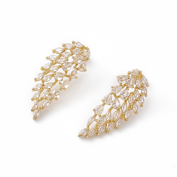 PandaHall Cubic Zirconia Angel Wing Stud Earrings, Real 18K Gold Plated Brass Jewelry for Women, Lead Free & Cadmium Free, Clear, 33x14.5mm...
PandaHall Cubic Zirconia Angel Wing Stud Earrings, Real 18K Gold Plated Brass Jewelry for Women, Lead Free & Cadmium Free, Clear, 33x14.5mm...