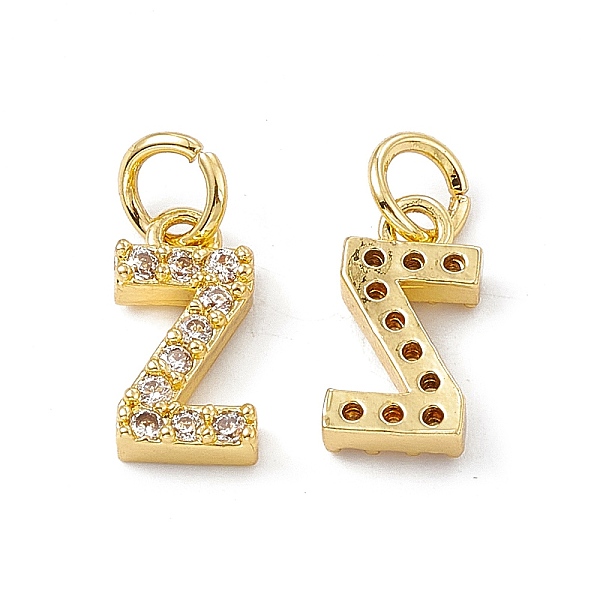PandaHall Real 18K Gold Plated Brass Micro Pave Clear Cubic Zirconia Charms, with Jump Ring, Letter.Z, 11.5x6x2.5mm, Hole: 3.4mm Brass+Cubic...
PandaHall Real 18K Gold Plated Brass Micro Pave Clear Cubic Zirconia Charms, with Jump Ring, Letter.Z, 11.5x6x2.5mm, Hole: 3.4mm Brass+Cubic...