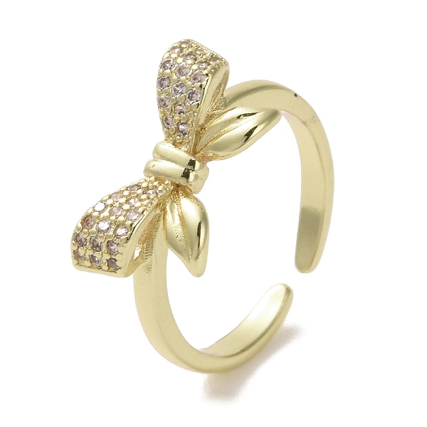 PandaHall Brass Micro Pave Cubic Zirconia Open Cuff Ring, Bowknot, Real 16K Gold Plated, Inner Diameter: 17mm Brass+Cubic Zirconia Bowknot..., Clear
PandaHall Brass Micro Pave Cubic Zirconia Open Cuff Ring, Bowknot, Real 16K Gold Plated, Inner Diameter: 17mm Brass+Cubic Zirconia Bowknot..., Clear