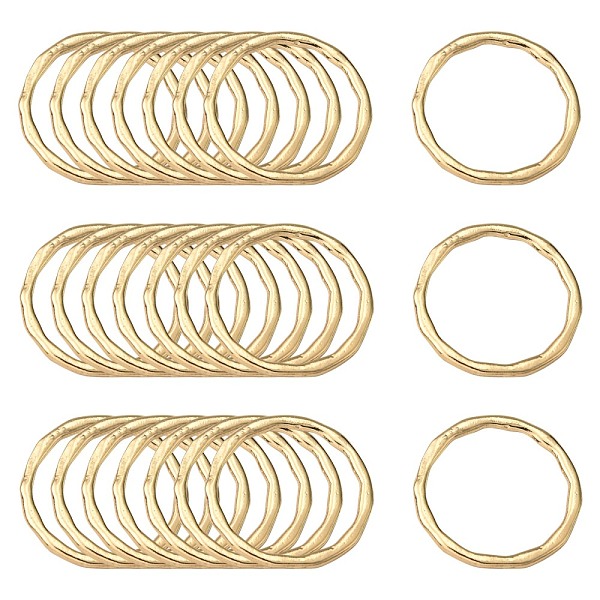 PandaHall Alloy Linking Rings, Round Ring, Light Gold, 29x1.5mm, Inner Diameter: 24mm Alloy Ring
PandaHall Alloy Linking Rings, Round Ring, Light Gold, 29x1.5mm, Inner Diameter: 24mm Alloy Ring