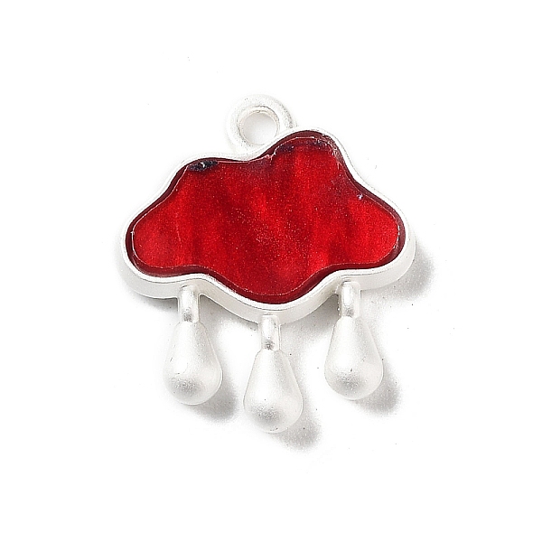 PandaHall Baking Paint Zinc Alloy with Resin Pendant, Rainny Cloud, Red, 18.5x15.5x3mm, Hole: 1.6mm Alloy Cloud Red
PandaHall Baking Paint Zinc Alloy with Resin Pendant, Rainny Cloud, Red, 18.5x15.5x3mm, Hole: 1.6mm Alloy Cloud Red