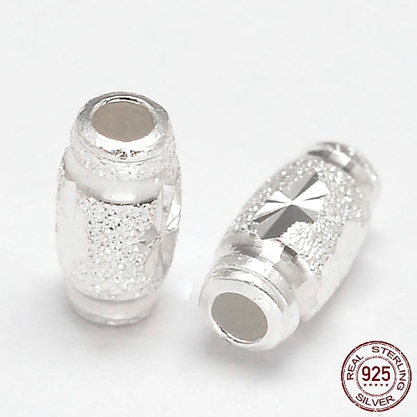 PandaHall Fancy Cut Textured 925 Sterling Silver Oval Beads, Silver, 6x3mm, Hole: 1.5mm, about 169pcs/20g Sterling Silver Oval
PandaHall Fancy Cut Textured 925 Sterling Silver Oval Beads, Silver, 6x3mm, Hole: 1.5mm, about 169pcs/20g Sterling Silver Oval