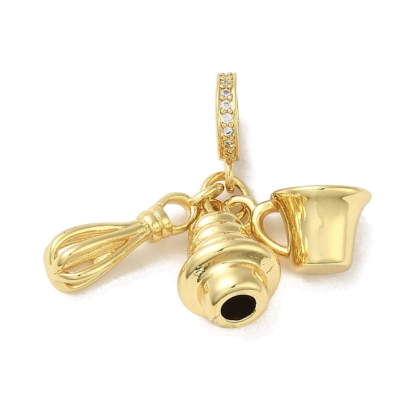 PandaHall Rack Plating Brass Micro Pave Clear Cubic Zirconia European Dangle Charms, Cup & Whisk Large Hole Pendants, Cadmium Free & Lead...
PandaHall Rack Plating Brass Micro Pave Clear Cubic Zirconia European Dangle Charms, Cup & Whisk Large Hole Pendants, Cadmium Free & Lead...