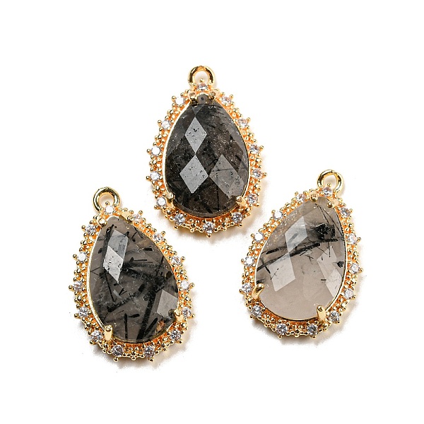 PandaHall Natural Black Rutilated Quartz Faceted Pendants, Rack Plating Brass Pave Clear Cubic Zirconia Teardrop Charms, Golden...
PandaHall Natural Black Rutilated Quartz Faceted Pendants, Rack Plating Brass Pave Clear Cubic Zirconia Teardrop Charms, Golden...
