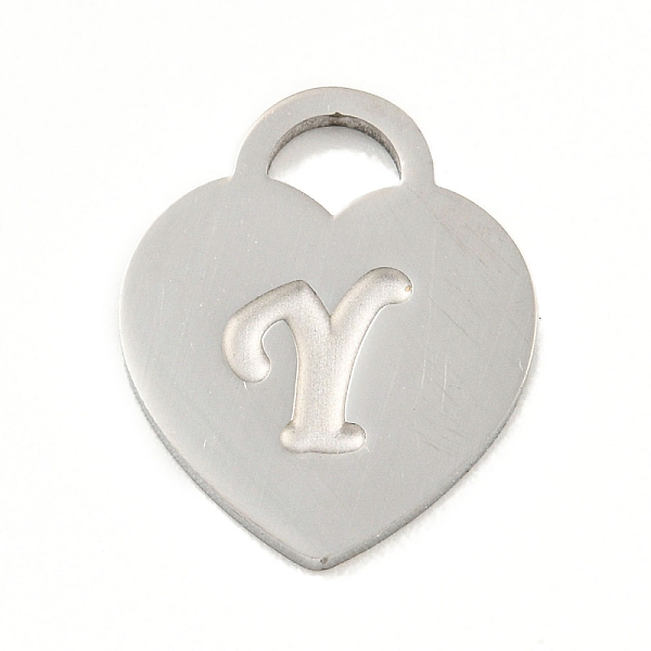 PandaHall 304 Stainless Steel Pendants, Laser Cut, Heart with Letter Charm, Stainless Steel Color, Letter Y, 15x12x1mm, Hole: 3x3.5mm 304...
PandaHall 304 Stainless Steel Pendants, Laser Cut, Heart with Letter Charm, Stainless Steel Color, Letter Y, 15x12x1mm, Hole: 3x3.5mm 304...
