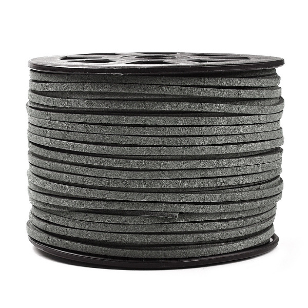 PandaHall Faux Suede Cords, Faux Suede Lace, Flat, Slate Gray, 1/8 inch(3mm)x1.5mm, about 100yards/roll(91.44m/roll) Faux Suede
PandaHall Faux Suede Cords, Faux Suede Lace, Flat, Slate Gray, 1/8 inch(3mm)x1.5mm, about 100yards/roll(91.44m/roll) Faux Suede