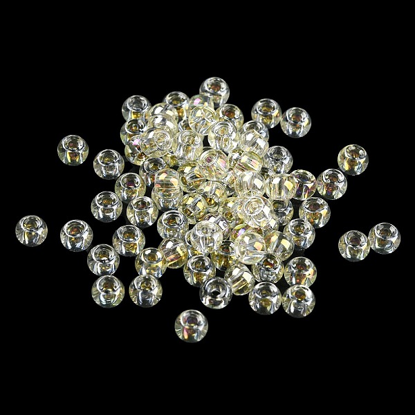 PandaHall Glass Seed Beads, AB Color, Rondelle, Champagne Yellow, 4x3mm, Hole: 1.2mm, 20g/bag Glass
PandaHall Glass Seed Beads, AB Color, Rondelle, Champagne Yellow, 4x3mm, Hole: 1.2mm, 20g/bag Glass