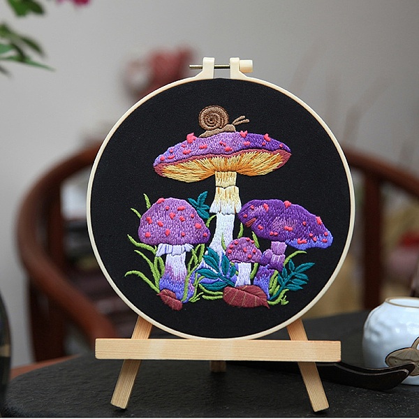 PandaHall DIY Mushroom Pattern Embroidery Kits, including Plastic Embroidery Hoop, Fabric, Thread, Sewing Needle, Medium Purple, Embroidery...
PandaHall DIY Mushroom Pattern Embroidery Kits, including Plastic Embroidery Hoop, Fabric, Thread, Sewing Needle, Medium Purple, Embroidery...