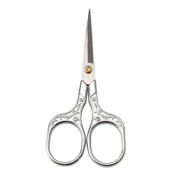 PandaHall Plum Pattern Stainless Steel Scissors, Embroidery Scissors, Sewing Scissors, with Zinc Alloy Handle, Stainless Steel Color...
PandaHall Plum Pattern Stainless Steel Scissors, Embroidery Scissors, Sewing Scissors, with Zinc Alloy Handle, Stainless Steel Color...