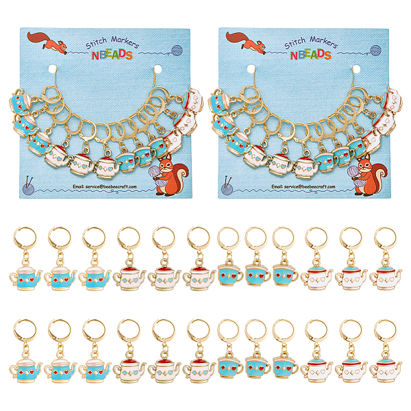 PandaHall 12Pcs 4 Style Alloy Enamel Teapot & Cup Charm Locking Stitch Markers, Gold Tone 304 Stainless Steel Clasp Locking Stitch Marker..., Multicolor
PandaHall 12Pcs 4 Style Alloy Enamel Teapot & Cup Charm Locking Stitch Markers, Gold Tone 304 Stainless Steel Clasp Locking Stitch Marker..., Multicolor