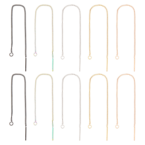PandaHall DICOSMETIC 10 Pairs 5 Colors Threader Earrings Findings 109mm Long String Ear Threads with 1.7mm Loop Dainty Dangle Earrings...
PandaHall DICOSMETIC 10 Pairs 5 Colors Threader Earrings Findings 109mm Long String Ear Threads with 1.7mm Loop Dainty Dangle Earrings...