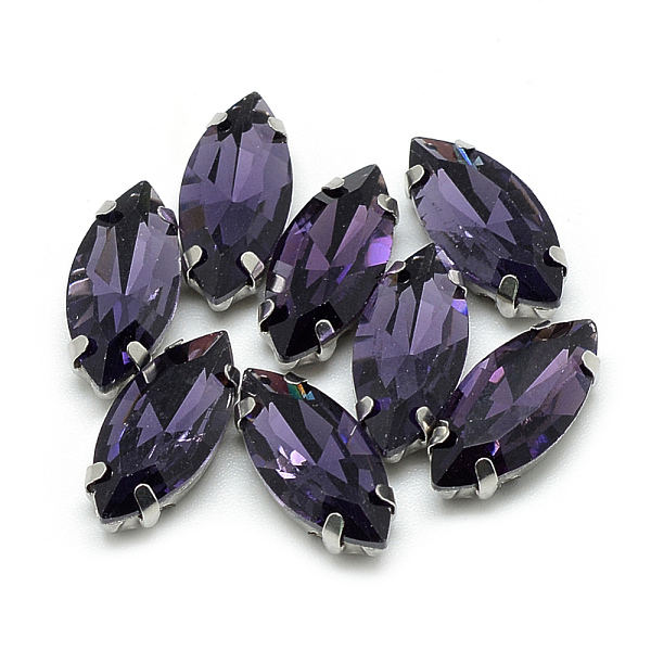 PandaHall Sew on Rhinestone, Multi-strand Links, Glass Rhinestone, with Platinum Tone Brass Prong Settings, Garments Accessories, Faceted..., Purple
PandaHall Sew on Rhinestone, Multi-strand Links, Glass Rhinestone, with Platinum Tone Brass Prong Settings, Garments Accessories, Faceted..., Purple
