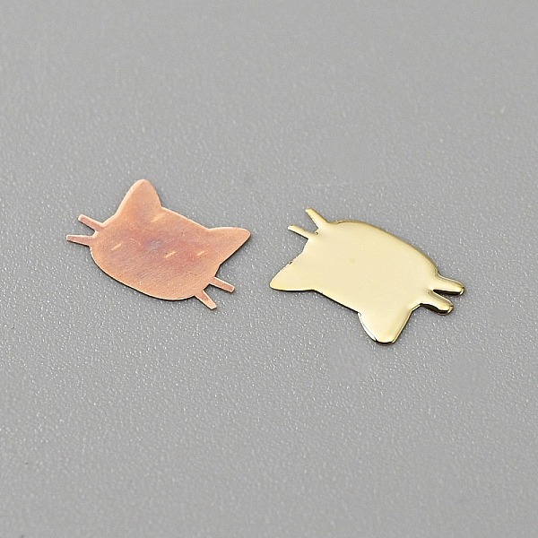PandaHall Brass Cabochons, Nail Art Decoration Accessories for Women, Golden, Cat Pattern, 5x6.5x0.1mm, 1000pcs/bag Brass Cat Shape
PandaHall Brass Cabochons, Nail Art Decoration Accessories for Women, Golden, Cat Pattern, 5x6.5x0.1mm, 1000pcs/bag Brass Cat Shape