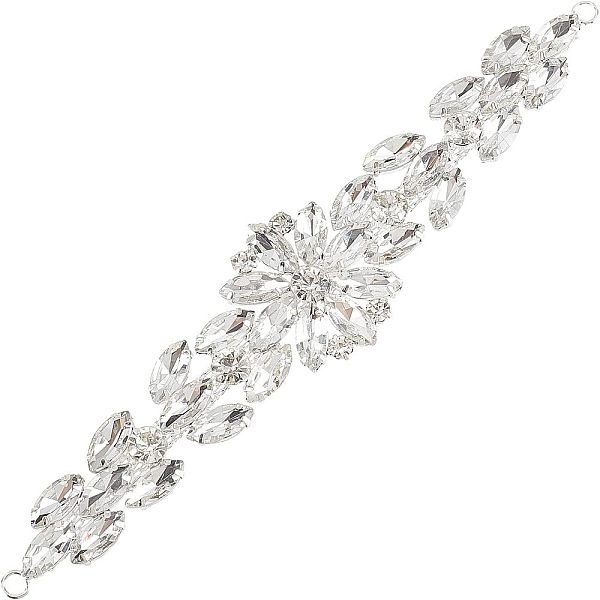 PandaHall FINGERINSPIRE Flower Leaf Glass Rhinestone Applique Trim (Platinum, 18.2cm) Shiny Horse Eye Crystal Chain Trim with Hole Jewelry...
PandaHall FINGERINSPIRE Flower Leaf Glass Rhinestone Applique Trim (Platinum, 18.2cm) Shiny Horse Eye Crystal Chain Trim with Hole Jewelry...