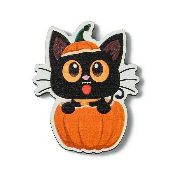 PandaHall Halloween Single Face Printed Wood Big Pendants, Cat Shape with Pumpkin Charms, Tomato, 54.5x43x2.5mm, Hole: 2.5mm Wood Cat Shape..., Red
PandaHall Halloween Single Face Printed Wood Big Pendants, Cat Shape with Pumpkin Charms, Tomato, 54.5x43x2.5mm, Hole: 2.5mm Wood Cat Shape..., Red