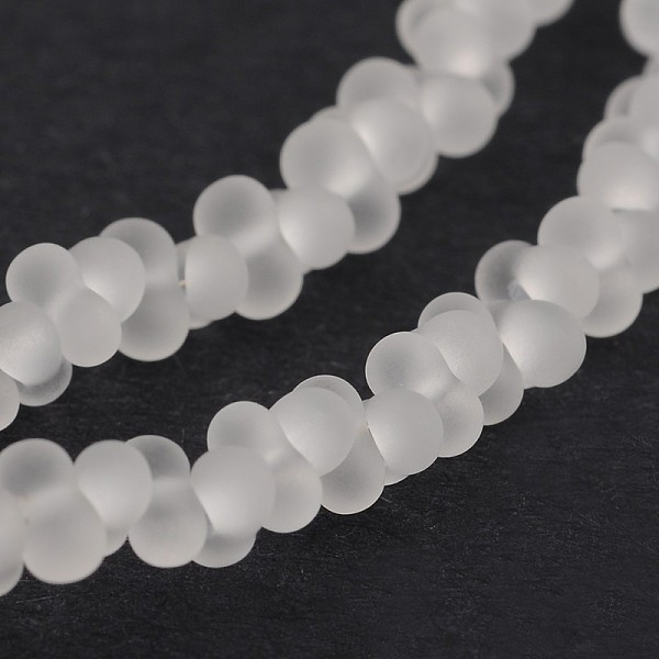 PandaHall Frosted Bone Glass Bead Strands, WhiteSmoke, 4x2mm, Hole: 0.8mm, about 260pcs/strand, 16.53~16.92 inch(42~43cm) Glass Others White
PandaHall Frosted Bone Glass Bead Strands, WhiteSmoke, 4x2mm, Hole: 0.8mm, about 260pcs/strand, 16.53~16.92 inch(42~43cm) Glass Others White