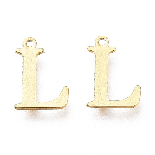 PandaHall Vacuum Plating 304 Stainless Steel Charms, Laser Cut, Alphabet, Golden, Letter.L, 12x8.5x0.8mm, Hole: 1mm 304 Stainless Steel...
PandaHall Vacuum Plating 304 Stainless Steel Charms, Laser Cut, Alphabet, Golden, Letter.L, 12x8.5x0.8mm, Hole: 1mm 304 Stainless Steel...
