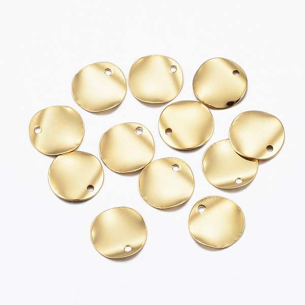 PandaHall 304 Stainless Steel Charms, Flat Round, Real 24K Gold Plated, 10x0.3mm, Hole: 1mm 304 Stainless Steel Flat Round
PandaHall 304 Stainless Steel Charms, Flat Round, Real 24K Gold Plated, 10x0.3mm, Hole: 1mm 304 Stainless Steel Flat Round