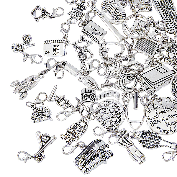 PandaHall SUPERFINDINGS 37 Styles 74Pcs Study Theme Clip on Charms Lobster Clasp Charms Alloy Dangle Pendant Jewelry Accessories for DIY...
PandaHall SUPERFINDINGS 37 Styles 74Pcs Study Theme Clip on Charms Lobster Clasp Charms Alloy Dangle Pendant Jewelry Accessories for DIY...