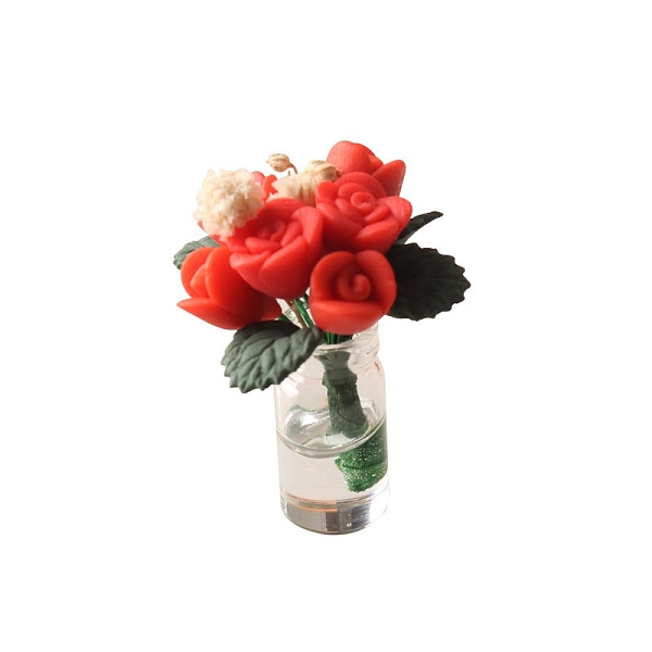 PandaHall Miniature Rose Potted Plant Flower Arrangement, 1/12 Scale Model, Cement Production Dollhouse Accessories, Red, 39x26mm Plastic...
PandaHall Miniature Rose Potted Plant Flower Arrangement, 1/12 Scale Model, Cement Production Dollhouse Accessories, Red, 39x26mm Plastic...