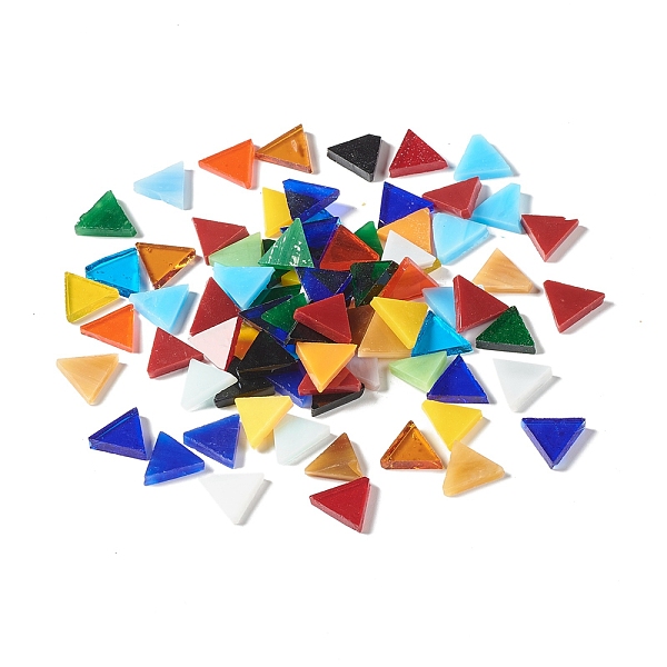 PandaHall Triangle Mosaic Tiles Glass Cabochons, for Home Decoration or DIY Crafts, Mixed Color, 12x14x3mm Glass Triangle Multicolor
PandaHall Triangle Mosaic Tiles Glass Cabochons, for Home Decoration or DIY Crafts, Mixed Color, 12x14x3mm Glass Triangle Multicolor