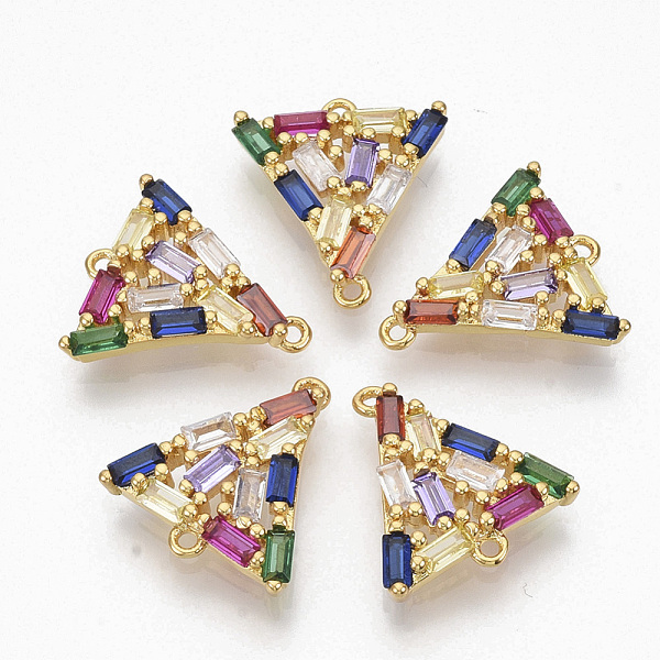 PandaHall Brass Micro Pave Cubic ZirconiaLinks connectors, Triangle, Colorful, Golden, 18x16.5x3mm, Hole: 1.2mm Brass+Cubic Zirconia...
PandaHall Brass Micro Pave Cubic ZirconiaLinks connectors, Triangle, Colorful, Golden, 18x16.5x3mm, Hole: 1.2mm Brass+Cubic Zirconia...