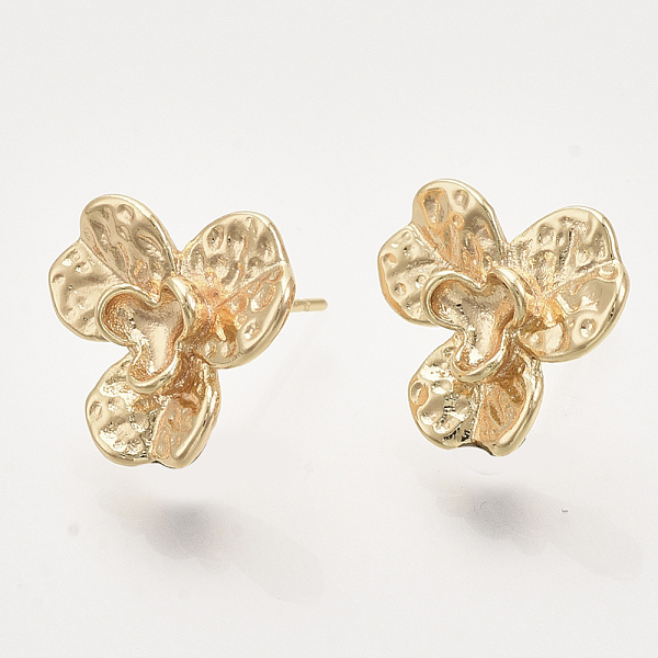 PandaHall Brass Stud Earring Findings, Nickel Free, with Loop, Real 18K Gold Plated, Flower, Flower: 14x15mm, Hole: 1.2mm, Pin: 0.8mm Brass...
PandaHall Brass Stud Earring Findings, Nickel Free, with Loop, Real 18K Gold Plated, Flower, Flower: 14x15mm, Hole: 1.2mm, Pin: 0.8mm Brass...