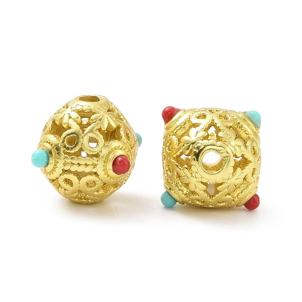 PandaHall Rack Plating Brass Beads, with Resin Beads, Long-Lasting Plated, Lead Free & Cadmium Free, Rondelle, Matte Gold Color, 11.5x9mm...
PandaHall Rack Plating Brass Beads, with Resin Beads, Long-Lasting Plated, Lead Free & Cadmium Free, Rondelle, Matte Gold Color, 11.5x9mm...