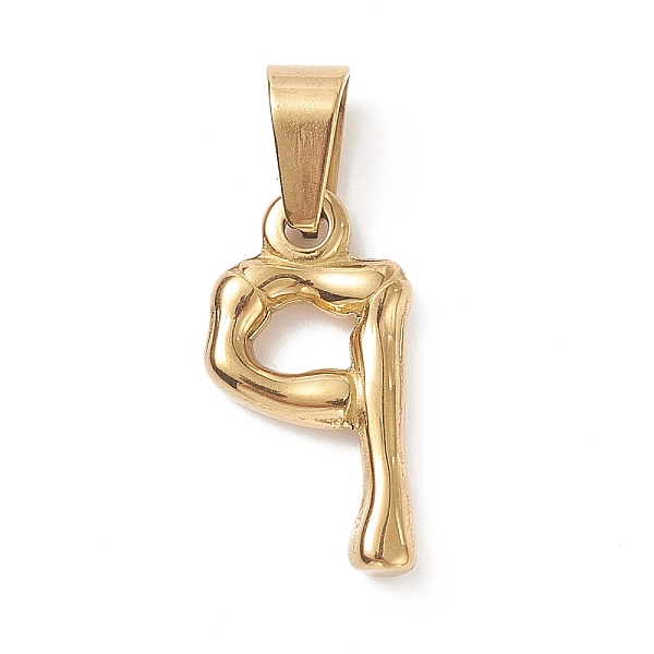 PandaHall 304 Stainless Steel Pendants, Bamboo Style, Letter, Golden Color, Letter.P, 19x10x3mm, Hole: 3x7mm 304 Stainless Steel Letter P
PandaHall 304 Stainless Steel Pendants, Bamboo Style, Letter, Golden Color, Letter.P, 19x10x3mm, Hole: 3x7mm 304 Stainless Steel Letter P