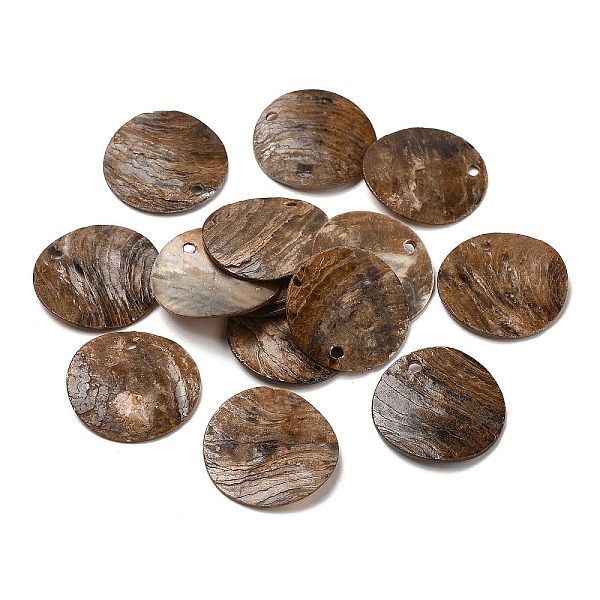 PandaHall Spray Painted Natural Akoya Shell Pendants, Mother of Shell, Flat Round Charms, Camel, 20.5x1~3mm, Hole: 1.5mm Shell Flat Round..., Brown
PandaHall Spray Painted Natural Akoya Shell Pendants, Mother of Shell, Flat Round Charms, Camel, 20.5x1~3mm, Hole: 1.5mm Shell Flat Round..., Brown