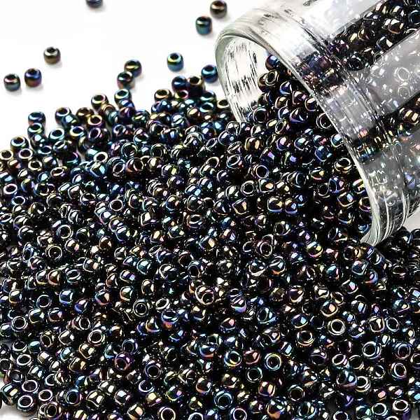 PandaHall TOHO Round Seed Beads, Japanese Seed Beads, (86) Metallic AB Iris, 11/0, 2.2mm, Hole: 0.8mm, about 5555pcs/50g Glass Blue
PandaHall TOHO Round Seed Beads, Japanese Seed Beads, (86) Metallic AB Iris, 11/0, 2.2mm, Hole: 0.8mm, about 5555pcs/50g Glass Blue