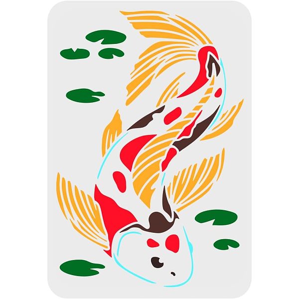 PandaHall FINGERINSPIRE Koi Stencils 29.7x21cm Plastic Fish Drawing Painting Stencils Koi Pond Lotus Leaf Pattern Wall Stencils Reusable...
PandaHall FINGERINSPIRE Koi Stencils 29.7x21cm Plastic Fish Drawing Painting Stencils Koi Pond Lotus Leaf Pattern Wall Stencils Reusable...