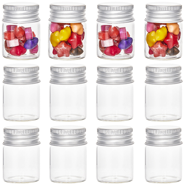 PandaHall SUNNYCLUE 30Pcs Clear Glass Bottles Bead Containers, Screw Top Bead Storage Tubes with Aluminum Cap, Column, Silver, 3x4cm...
PandaHall SUNNYCLUE 30Pcs Clear Glass Bottles Bead Containers, Screw Top Bead Storage Tubes with Aluminum Cap, Column, Silver, 3x4cm...