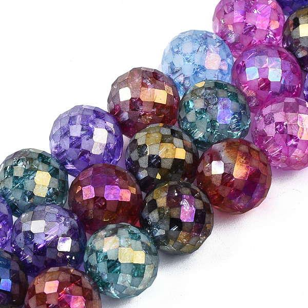 PandaHall Electroplate Opaque Glass Beads Strands, AB Color Plated, Faceted, Round, Colorful, 11~12x11~12mm, Hole: 1.6mm, about 32pcs/strand...
PandaHall Electroplate Opaque Glass Beads Strands, AB Color Plated, Faceted, Round, Colorful, 11~12x11~12mm, Hole: 1.6mm, about 32pcs/strand...
