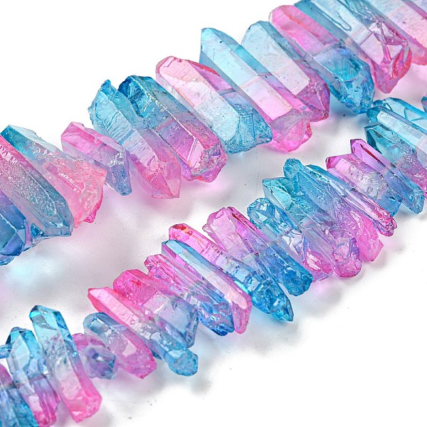 PandaHall Natural Dyed Quartz Beads Strands, Two Tone Color, Chip, Hot Pink, 17~27x5~9x7~9mm, Hole: 1mm, about 66pcs/strand, 16.14''(41cm)...
PandaHall Natural Dyed Quartz Beads Strands, Two Tone Color, Chip, Hot Pink, 17~27x5~9x7~9mm, Hole: 1mm, about 66pcs/strand, 16.14''(41cm)...
