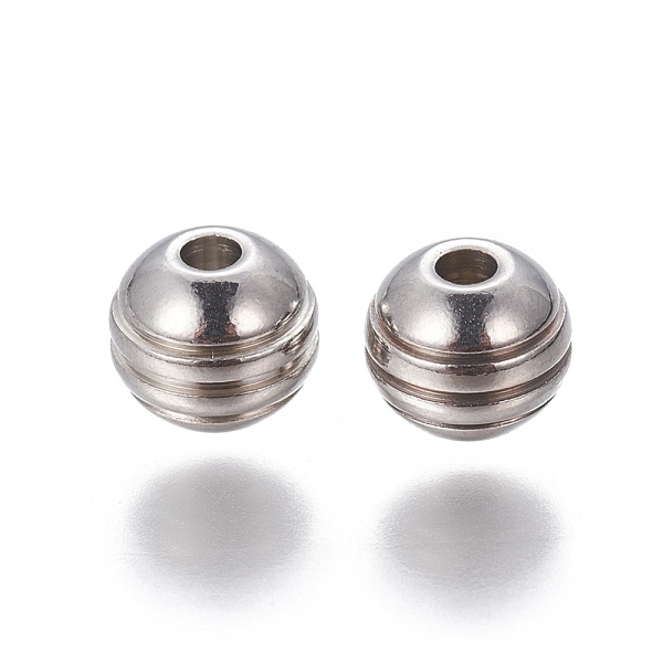 PandaHall 201 Stainless Steel Grooved Beads, Rondelle, Stainless Steel Color, 6x5mm, Hole: 1.6mm 201 Stainless Steel Rondelle
PandaHall 201 Stainless Steel Grooved Beads, Rondelle, Stainless Steel Color, 6x5mm, Hole: 1.6mm 201 Stainless Steel Rondelle