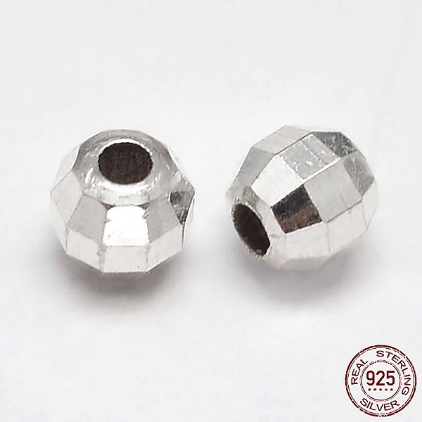PandaHall Faceted Round 925 Sterling Silver Beads, Silver, 6mm, Hole: 2.5mm, about 72pcs/20g Sterling Silver Round
PandaHall Faceted Round 925 Sterling Silver Beads, Silver, 6mm, Hole: 2.5mm, about 72pcs/20g Sterling Silver Round