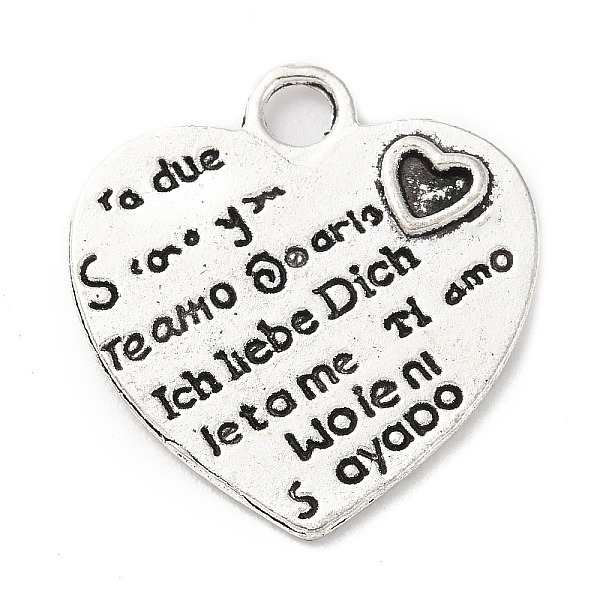 PandaHall Tibetan Style Alloy Pendant Cabochon Settings, Heart with Word, Antique Silver, Tray: 3x2mm, 21.5x20x1.5mm, Hole: 2.5mm, about...
PandaHall Tibetan Style Alloy Pendant Cabochon Settings, Heart with Word, Antique Silver, Tray: 3x2mm, 21.5x20x1.5mm, Hole: 2.5mm, about...