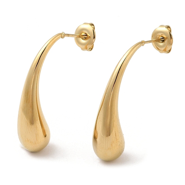 PandaHall Ion Plating(IP) 304 Stainless Steel Stud Earrings, Teardrop, Real 14K Gold Plated, 29.5x7.5mm 304 Stainless Steel Teardrop
PandaHall Ion Plating(IP) 304 Stainless Steel Stud Earrings, Teardrop, Real 14K Gold Plated, 29.5x7.5mm 304 Stainless Steel Teardrop