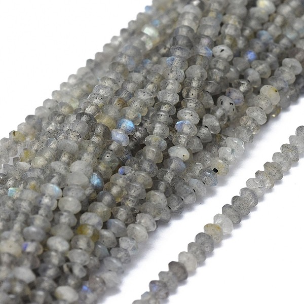 PandaHall Natural Labradorite Beads Strands, Faceted, Rondelle, 2.5~3.5x1.5mm, Hole: 0.6mm, about 90pcs/strand, 15.35(39cm) Labradorite...
PandaHall Natural Labradorite Beads Strands, Faceted, Rondelle, 2.5~3.5x1.5mm, Hole: 0.6mm, about 90pcs/strand, 15.35(39cm) Labradorite...