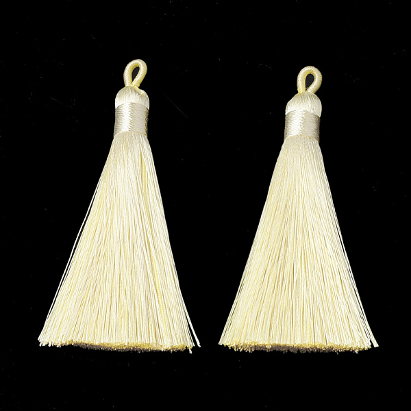 PandaHall Polyester Tassel Big Pendants Decoration, Champagne Yellow, 80~90x8.5~9mm, Hole: 4x6mm Polyester Yellow
PandaHall Polyester Tassel Big Pendants Decoration, Champagne Yellow, 80~90x8.5~9mm, Hole: 4x6mm Polyester Yellow