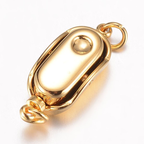 PandaHall 304 Stainless Steel Box Clasps, Ion Plating (IP), Golden, 20x8x7mm, Hole: 2.5mm, Pin: 1.2mm 304 Stainless Steel Others
PandaHall 304 Stainless Steel Box Clasps, Ion Plating (IP), Golden, 20x8x7mm, Hole: 2.5mm, Pin: 1.2mm 304 Stainless Steel Others