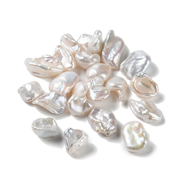 PandaHall Natural Keshi Pearl Cultured Freshwater Pearl Beads, Baroque Pearls, Undrilled/No Hole, Nuggets, WhiteSmoke, 12~17x7~9x4~6mm Keshi..., White
PandaHall Natural Keshi Pearl Cultured Freshwater Pearl Beads, Baroque Pearls, Undrilled/No Hole, Nuggets, WhiteSmoke, 12~17x7~9x4~6mm Keshi..., White