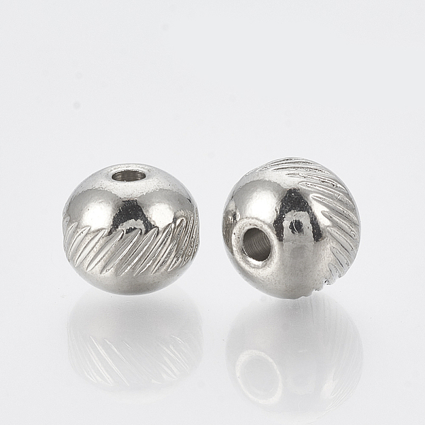 PandaHall 201 Stainless Steel Spacer Beads, Round, Stainless Steel Color, 6x5mm, Hole: 2.5mm 201 Stainless Steel Round
PandaHall 201 Stainless Steel Spacer Beads, Round, Stainless Steel Color, 6x5mm, Hole: 2.5mm 201 Stainless Steel Round