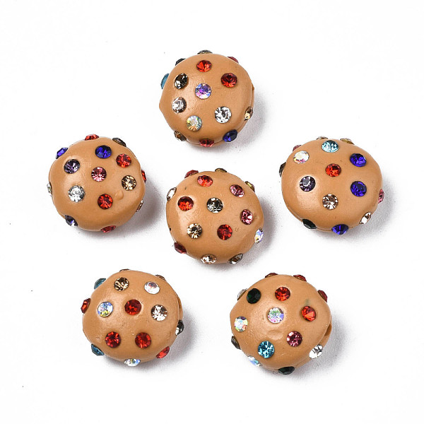 PandaHall Polymer Clay Rhinestone Beads, Pave Disco Ball Beads, Flat Round, BurlyWood, 11~12x7mm, Hole: 1.4mm, Rhinestone: pp15(2.1~2.2mm)..., Orange
PandaHall Polymer Clay Rhinestone Beads, Pave Disco Ball Beads, Flat Round, BurlyWood, 11~12x7mm, Hole: 1.4mm, Rhinestone: pp15(2.1~2.2mm)..., Orange
