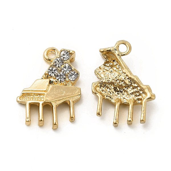 PandaHall Rack Plating Alloy Rhinestone Pendants, Cadmium Free & Nickel Free & Lead Free, Piano Charms, Golden, 19x14x4.5mm, Hole: 1.6mm..., Clear
PandaHall Rack Plating Alloy Rhinestone Pendants, Cadmium Free & Nickel Free & Lead Free, Piano Charms, Golden, 19x14x4.5mm, Hole: 1.6mm..., Clear